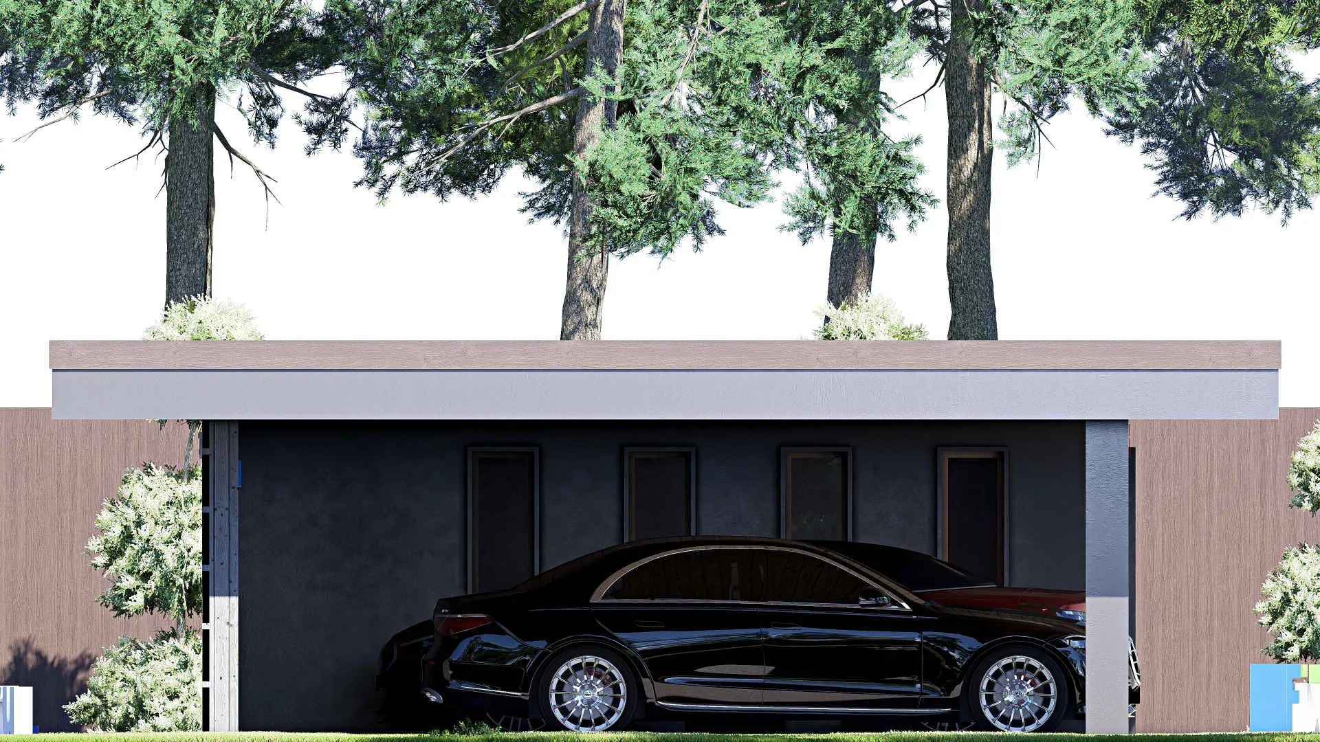 F-21140 - Проект гаража 7 на 12, площадью 70 м² на 2 машиноместа