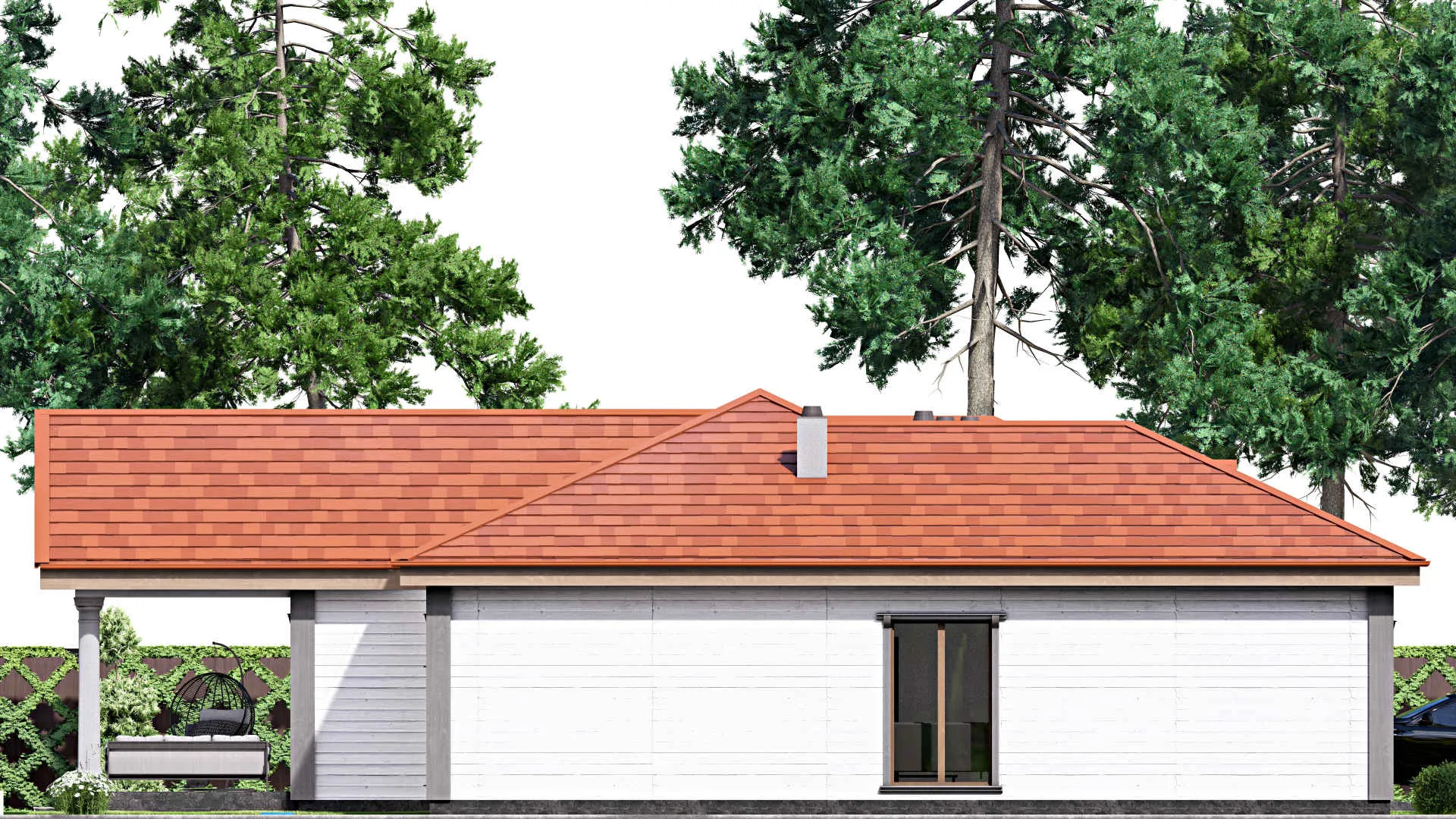 F-16379 - Проект одноэтажного дома 19 на 26, площадью 280 м² с 3 спальнями