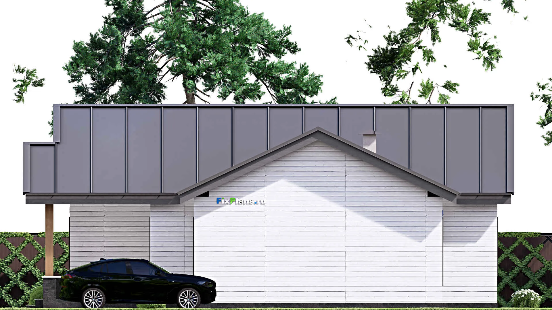 F-16334 - Проект одноэтажного дома 15 на 16, площадью 140 м² с 2 спальнями